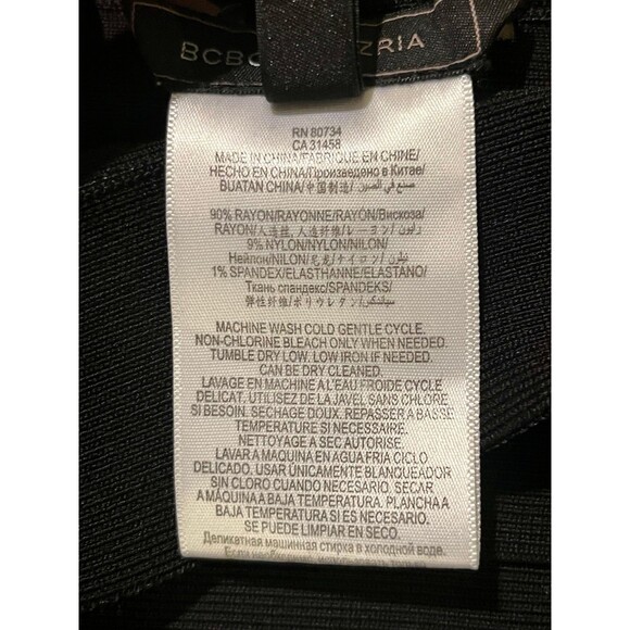 BCBGMAXAZRIA bandage midi skirt - black - size medium - Picture 6 of 6